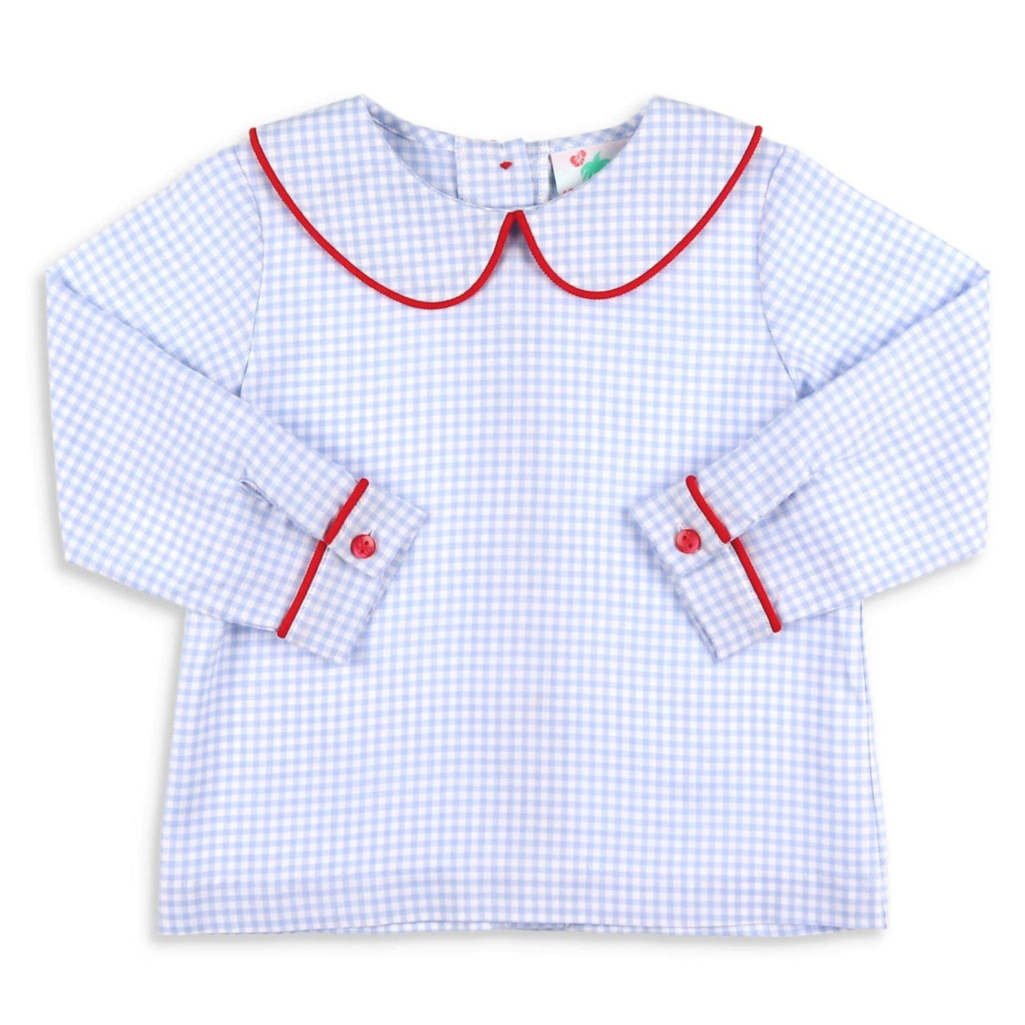 Blue Gingham Collared Shirt - Unisex