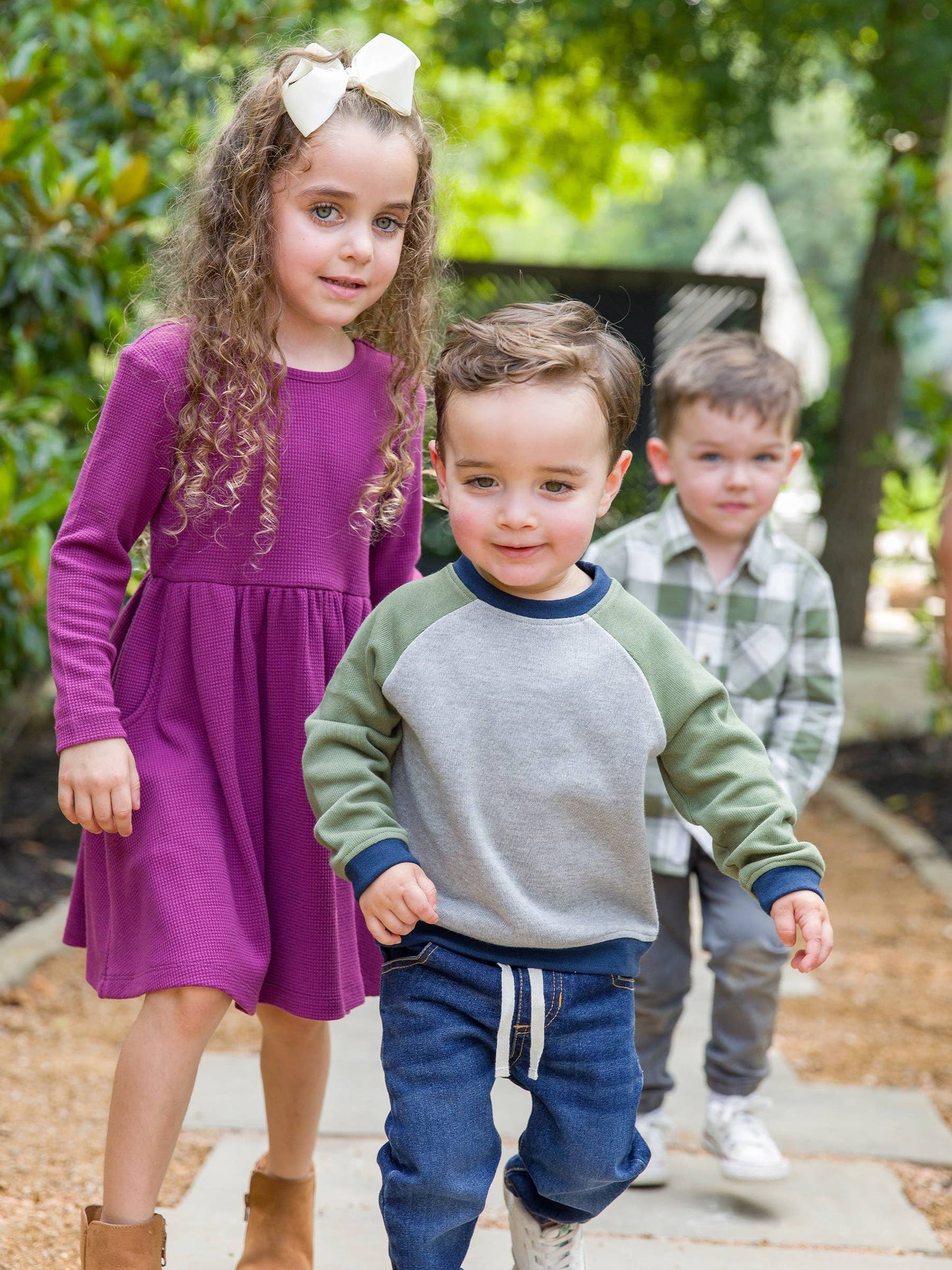 Boys Color Block Raglan Tee