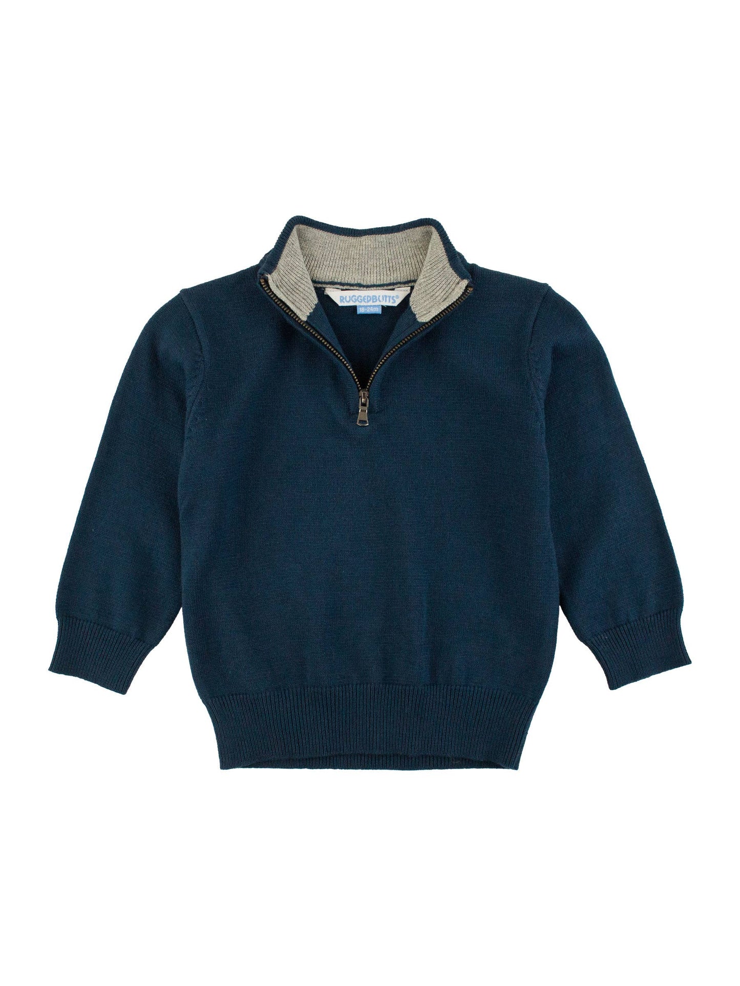 Boys Navy Quarter-Zip