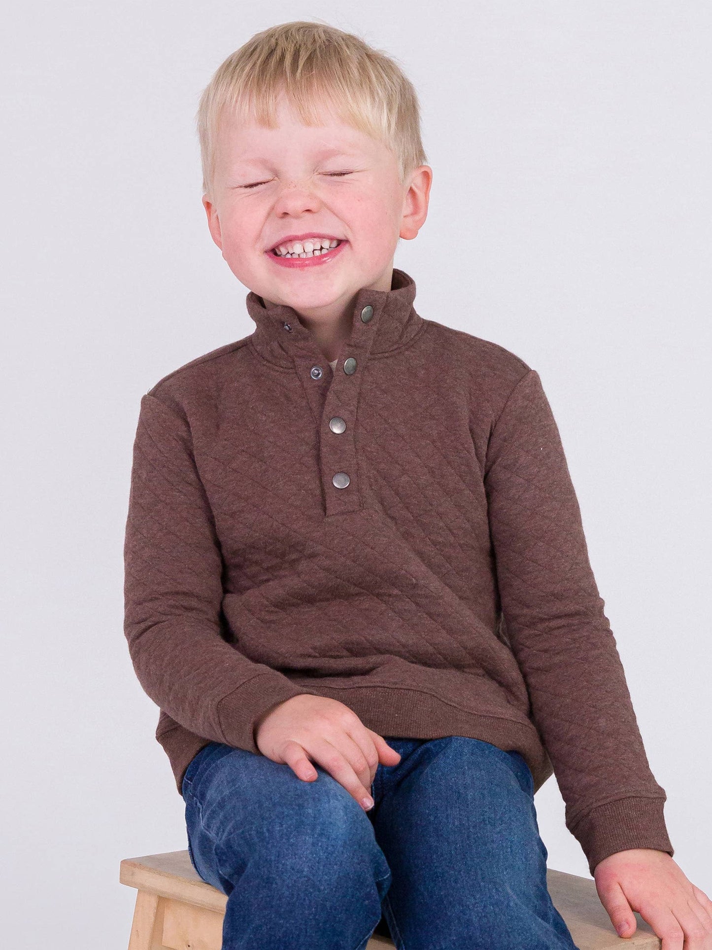 Boys Quilted Quarter Snap