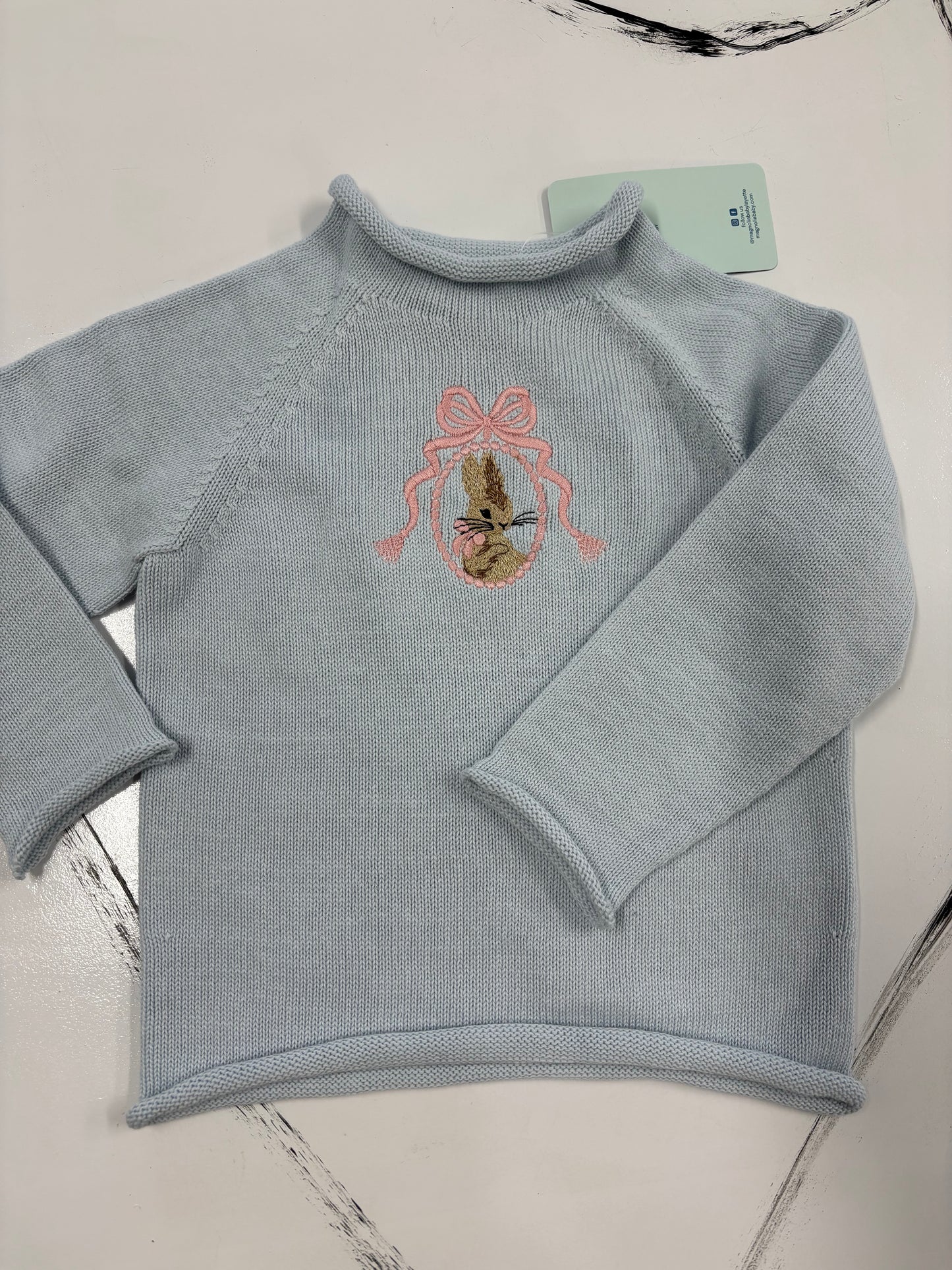 Beautiful Bunny Rolled Neck Sweater