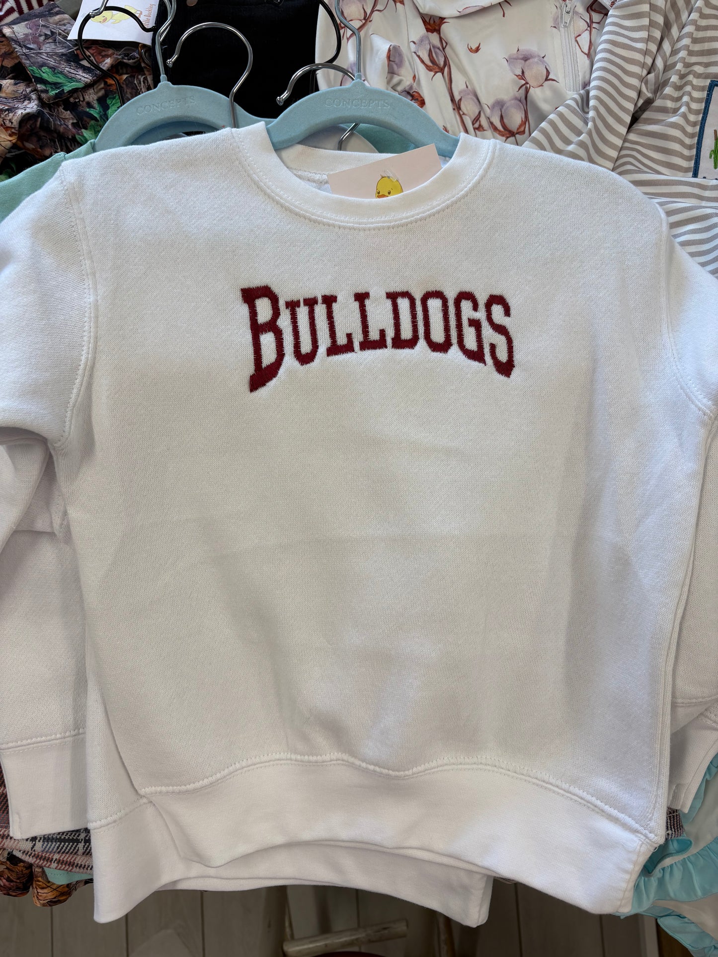 Bulldogs Maroon Print Sweatshirt