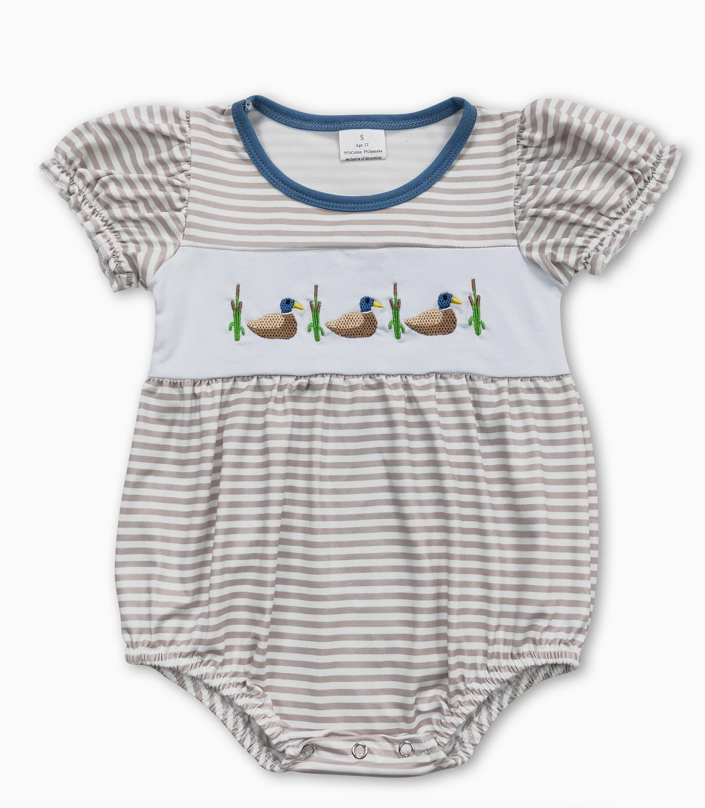 Stripe Duck Romper-Girl