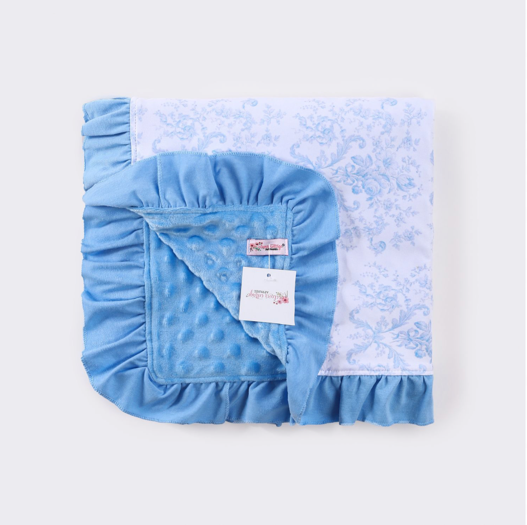 Wedgewood Damask Blanket