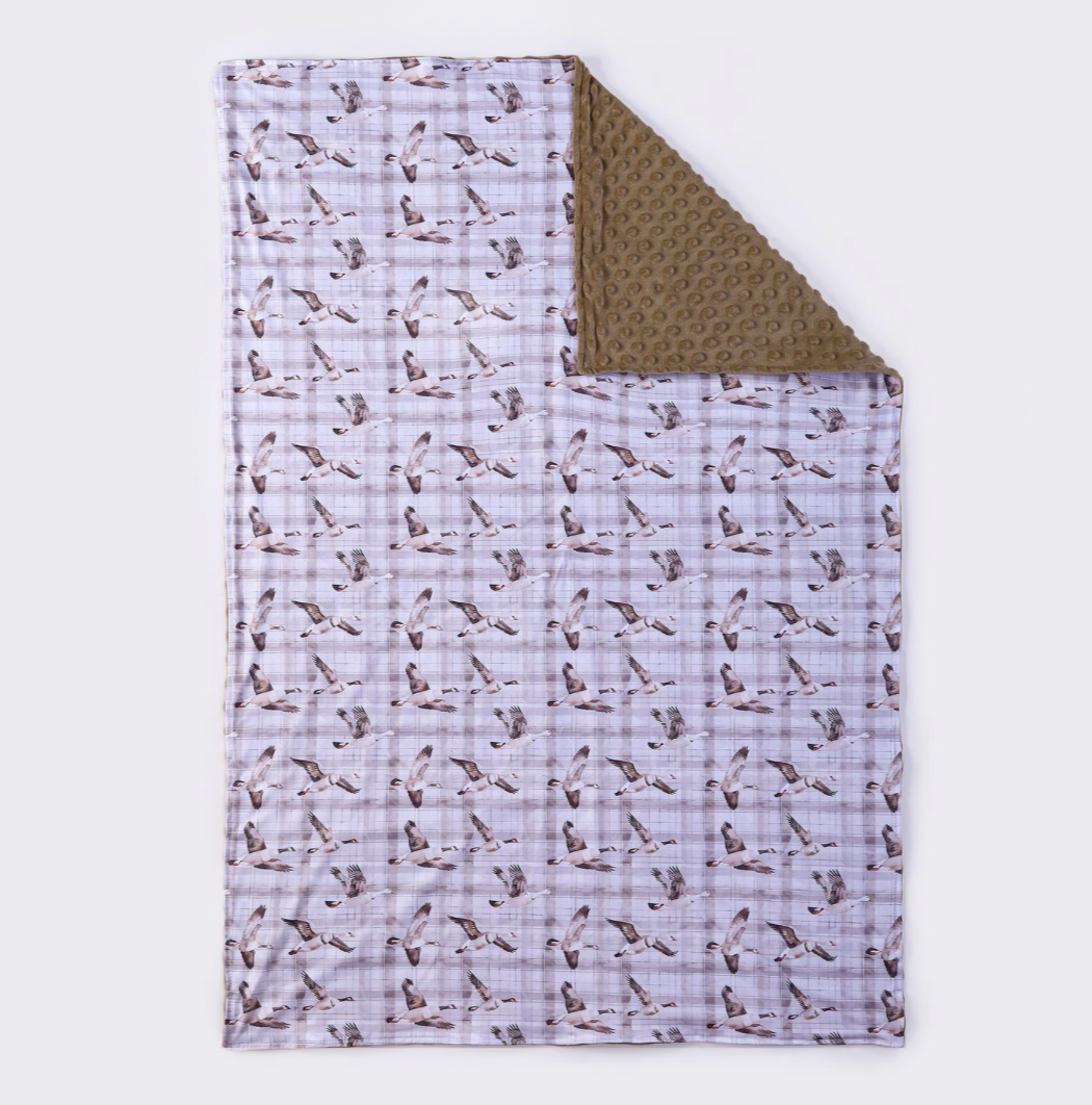 Plaid Mallard Blanket