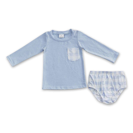 Light blue Diaper Set