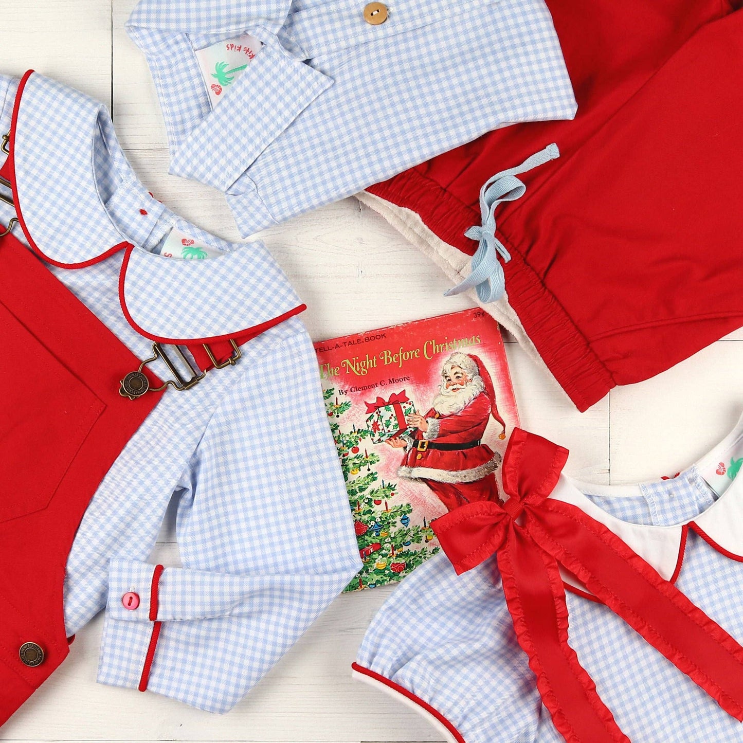 Red Twill Overalls