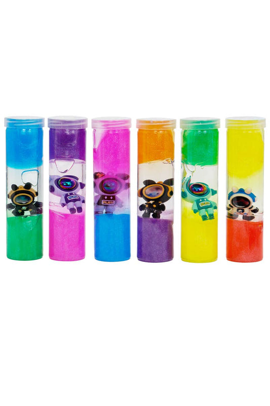 Galaxy Astronaut Robot Figurine Slime Tube