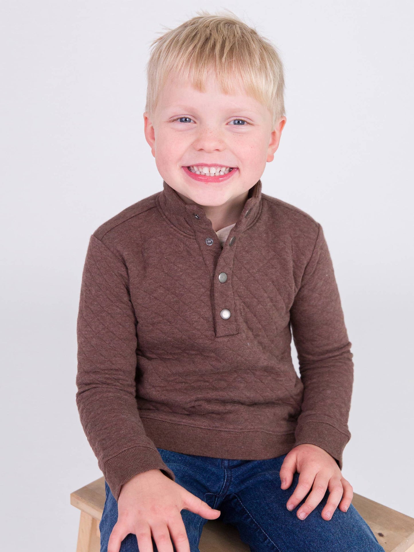Boys Quilted Quarter Snap